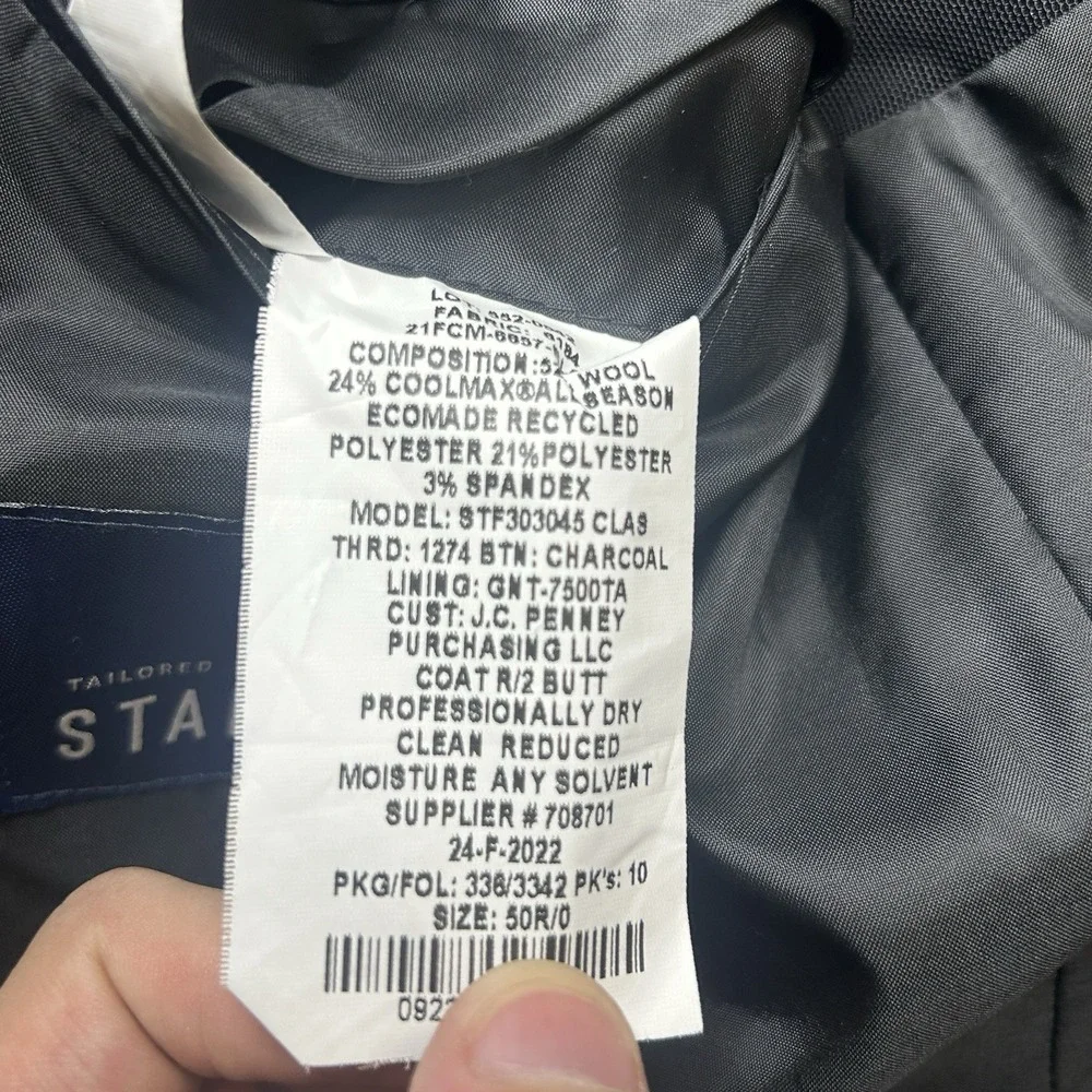 NWT Stafford Coolmax All Season Stretch Suit Jacket Men's Sz 50 R Classic Fit